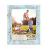 12" x 18" Blue Solid Wood Hanging Picture Frame