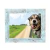 12" x 18" Blue Solid Wood Hanging Picture Frame