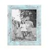 12" x 18" Blue Solid Wood Hanging Picture Frame