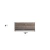 Set of Six 3" x 12" Gray And Brown Wood Planks Wall Decor