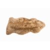 2' X 3' Beige Genuine Sheepskin Area Rug