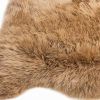2' X 3' Beige Genuine Sheepskin Area Rug