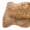 2' X 3' Beige Genuine Sheepskin Area Rug
