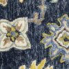 10' X 13' Navy And Blue Bohemian Rug