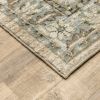 5' X 8' Beige And Ivory Medallion Area Rug