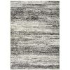 6' X 9' Ash And Slate Abstract Area Rug
