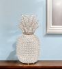 15" Silver Faux Crystal Decorative Pineapple