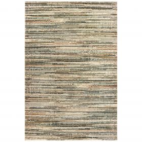 10' X 13' Ivory And Sage Abstract Area Rug