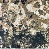 5' X 8' Ivory And Navy Blue Abstract Area Rug
