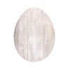 12" X 9" White Easter Solid Wood Hanging Dimensional Sculpture