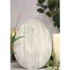 12" X 9" White Easter Solid Wood Hanging Dimensional Sculpture