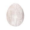 12" X 9" White Easter Solid Wood Hanging Dimensional Sculpture