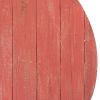 18" X 14" Red Reclaimed Wood Egg Shaped Wall Decor