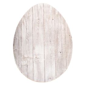24" X 18" White Easter Solid Wood Hanging Dimensional Sculpture