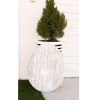 24" X 18" White Easter Solid Wood Hanging Dimensional Sculpture
