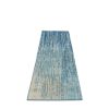 10' Blue And Ivory Abstract Runner Rug