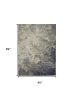4' X 6' Gray And Ivory Abstract Area Rug