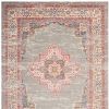 8' X 10' Gray And Gold Medallion Distressed Area Rug