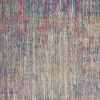 5' X 7' Ivory And Blue Abstract Area Rug