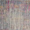 7' X 10' Ivory And Blue Abstract Area Rug