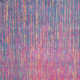 4' X 6' Blue And Orange Abstract Area Rug