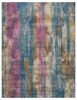 8' X 10' Gray And Ivory Abstract Distressed Area Rug