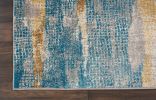 8' X 10' Gray And Ivory Abstract Distressed Area Rug