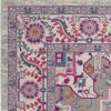 8' X 10' Light Gray And Pink Medallion Area Rug