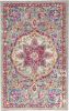 2' X 3' Gray And Ivory Medallion Area Rug