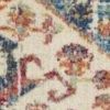 4' X 6' Ivory And Blue Oriental Distressed Area Rug