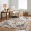5' X 7' Pink And Ivory Southwestern Distressed Area Rug