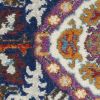 2' X 3' Blue And Ivory Oriental Area Rug