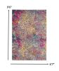 7' X 10' Yellow And Gray Abstract Area Rug