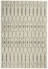 5' X 7' Gray And Ivory Geometric Distressed Area Rug