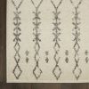 5' X 7' Gray And Ivory Geometric Distressed Area Rug
