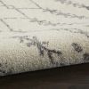 5' X 7' Gray And Ivory Geometric Distressed Area Rug