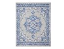4' X 6' Blue And Gray Medallion Area Rug