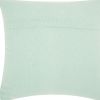 20" Green Cotton Blend Throw Pillow