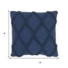 18" Navy Cotton Blend