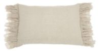 14" X 22" Steel Blue Pillow With Tassels Edges