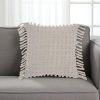 Tassel Detailed Gray Throw Pillow