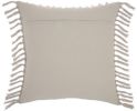 Tassel Detailed Gray Throw Pillow