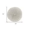 16" X 16" Light Gray Round Velvet