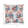 Pink Flamingo Chevron Throw Pillow