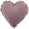 Heart Shaped Lavendar Shag Accent Pillow