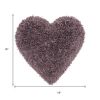 Heart Shaped Lavendar Shag Accent Pillow