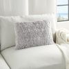 14" X 20" Light Gray Throw Pillow