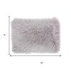 14" X 20" Light Gray Throw Pillow