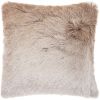 20" Beige Throw Pillow