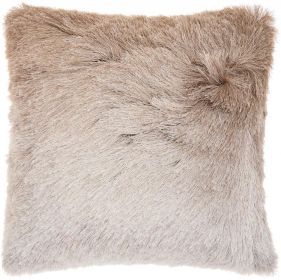 20" Beige Throw Pillow